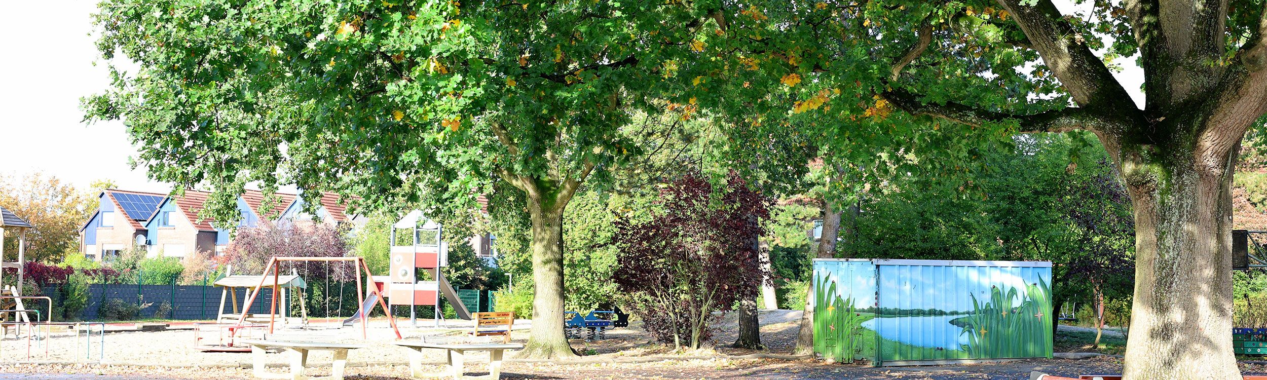 Pausenhof sonnig